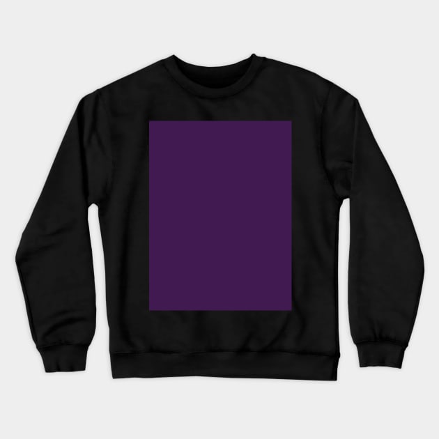 abstract preppy solid color dark Purple Crewneck Sweatshirt by Tina